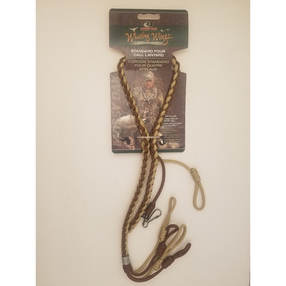 MOSSY OAK Whistling Wings Heavy Duty Standard Lanyard Holds 4 animal calls